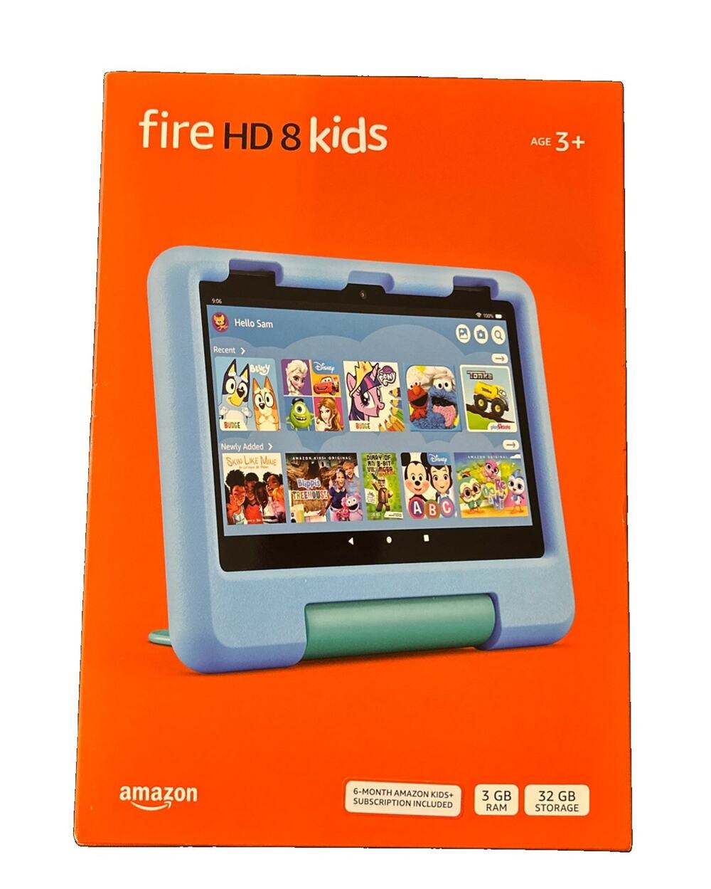 Amazon Fire HD 8 Kids Tablet 32GB Blue Wi-Fi New & Factory Sealed